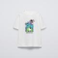 Toddler T-shirt Cute Monster Print Short Sleeve Crewneck Tops 2025 Summer New Design Tees Boys Girls Casual Sports Loose Clothes. 