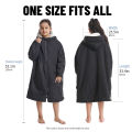 Waterproof Kids Changing Robe, Fluffy Wearable Blanket, Warm Soft Towel Hoodie , Swim Surf Poncho for 5-12 Years.