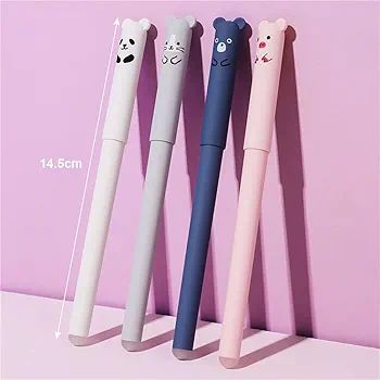 Gel%20Pen%20Erasable%20Pack%20of%204%20Gel%20Ink%20Pen%20Gel%20Pen%200.35%20mm%20Kawaii%20Ballpoint%20Pen%20Cartoon%20Animal%20Panda%20Erasable%20Gel%20Pen%20-%20Image%207