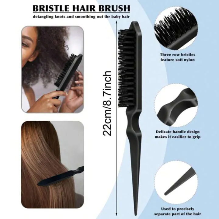 Bristle%20Slick%20Back%20Hair%20Brush%20for%20Sleek%20Ponytail%20Bun%20&%20Smoothing%20Baby%20Hairs,%20Flyaways,%20Edge%20Control%20-%20Backcombing%20&%20Teasing%20-%20Image%205