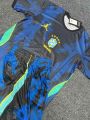 Brazil Aero-Fit Away jersey pant combo Brazil away Football Jersey and Shorts Premium Kit.