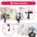 Camera Hot Shoe 360°Rotatable Phone Mount Holder Tripod With Cold Shoe For Mic Light Phone Clip For iPhone 12 Pro max Smartphone. 