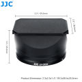 JJC Metal Lens Hood GR3 HDF GR3x HDF Dustproof Lens Protector with Lens Hood Cap Compatible with Ricoh GR IIIx HDF GR III HDF. 