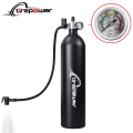 Ctrepower Tyre Air bottle Tire Booster With Valve Gas Cylinder With Clear Pressure Gauge For Bike Vacuum Tubeless Tire MTB Road. 