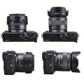 EW-53 49mm Lens Hood Reversible Camera Lente Accessories for  EOS M10 EF-M 15-45 mm f/3.5-6.3 IS STM Lens. 