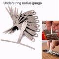 Miwayer 10-piece kit - 1 guitar measuring tool and 9-piece T-shaped guitar ruler. 