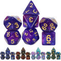 Dice Set Board Games Roll Dice Galaxy Theme Polyhedral Dice Set Amazing Colourful Universe Effect For DND Accessories. 