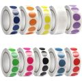 1000 PCS Color Dot Label Sticker  Classification Mark Coated Paper Sticker Rolls  Kawaii Stationery  Aesthetic. 
