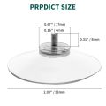 10 Pcs Clear Suction Cups PVC Vacuum Suction Cup Holder Plastic Suction Cups with Screws for Bathroom Kitchens Offices. 