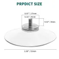 10 Pcs Clear Suction Cups PVC Vacuum Suction Cup Holder Plastic Suction Cups with Screws for Bathroom Kitchens Offices. 