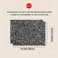 Pack of 3,1Spare,Fearless Black and White Labyrinth Pattern Laptop Sticker-Scratch Resistant Computer Case,Self Adhesive Durable.