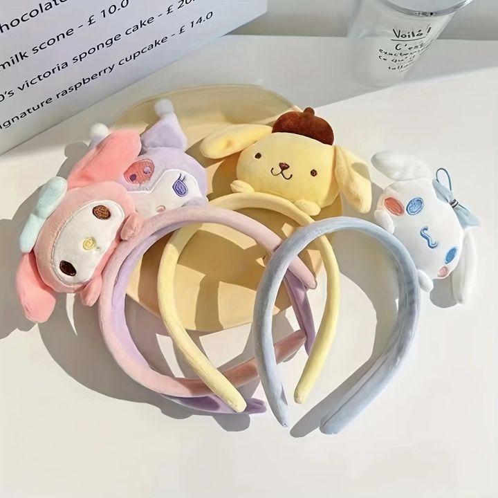 1Pc Cute Sanrio Character Decorative Head Band Lovely My Melody Kuromi Cinnamoroll Decorative Head Wear For Women And Girls