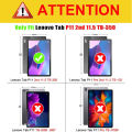 For Tab P11 2nd Gen 11.5 Tablet Case 2022 TB350FU Folding Stand Smart Cover for Xiaoxin Pad Plus 2023 funda+Film+Pen.