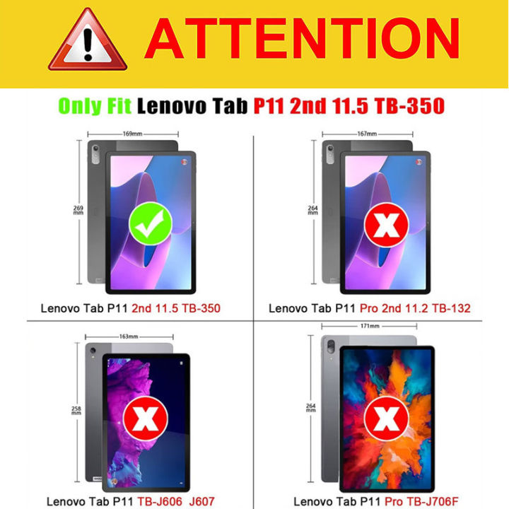 For%20%20Tab%20P11%202nd%20Gen%2011.5%20Tablet%20Case%202022%20TB350FU%20Folding%20Stand%20Smart%20Cover%20for%20Xiaoxin%20Pad%20Plus%202023%20funda+Film+Pen%20-%20Image%203