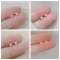 New Heart Stud Earrings for Women Hypoallergenic Daily Wear Minimalist Cute Star Silver Color Ear Girls Pierc Jewelry .