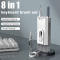 8 in 1 Cleaning Kit Computer Keyboard Cleaner Brush Earphones Cleaning Pen For Headset IPad Phone Cleaning Tools Keycap Puller.