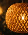 Eco Friendly Bamboo Handmade Pendant Ceiling Hanging Lamp Shade. 