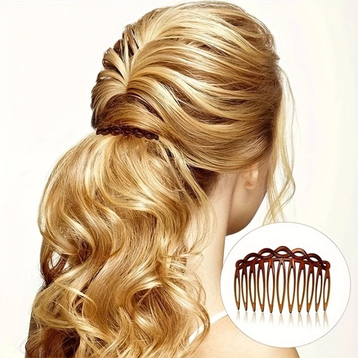 2Pcs%20French%20Hair%20Comb%20Hair%20Accessories%20Straight%20Teeth%20Hair%20Clip%20Hair%20Side%20Comb%20Bridal%20Wedding%20Veil%20Comb%20Retro%20Weaving%20Effect%20-%20Image%204