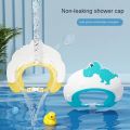 Baby Soft Rubber Waterproof Shampoo Cap Children Shampoo Artifact Baby Shampoo Cap Adjustable Ear Protectors Dinosaur Pattern. 