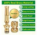 Brass Heavy Duty Hose Nozzle, High Pressure Hose Nozzle Heavy Duty, Adjustable Twist Pressure Sprayer (Nozzle). 