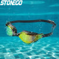 HD Anti Fog Swim Goggles Wide Angle Lens Comfortable Fit Adjustable Nose Bridge Stylish Design for Swimming Sports. 