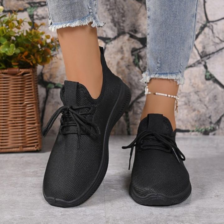 Women's%20Breathable%20Non-slip%20Platform%20Fashion%20New%20Casual%20Shoes%20Korean%20Running%20Shoes%20Black%20Sneakers%20Shoes%20for%20Women%202024%20Autumn%20-%20Image%207