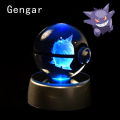 Pokemon 3D Crystal Ball Pikachu Gengar Mew Mewtwo Figurines Lamp Base Pokeball 3D Pokemon Glass Ball Statue Kids Birthday Gift. 