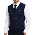US Size Men's Sleeveless Vests V-Neck Pullover Stretch Knit Suit Vest Casual Business Pullover Vests. 