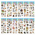 5 Sheets Kids Stickers Puffy Stickers for Children Birthday Christmas New Year  for Girl Boy Scrapbooking Cartoon Stickers. 