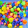 296pcs Mushroom Nail 3D Puzzle Blocks Kids Montessori Games Color Cognition Intellectual Educational Toys for Children Gifts. 