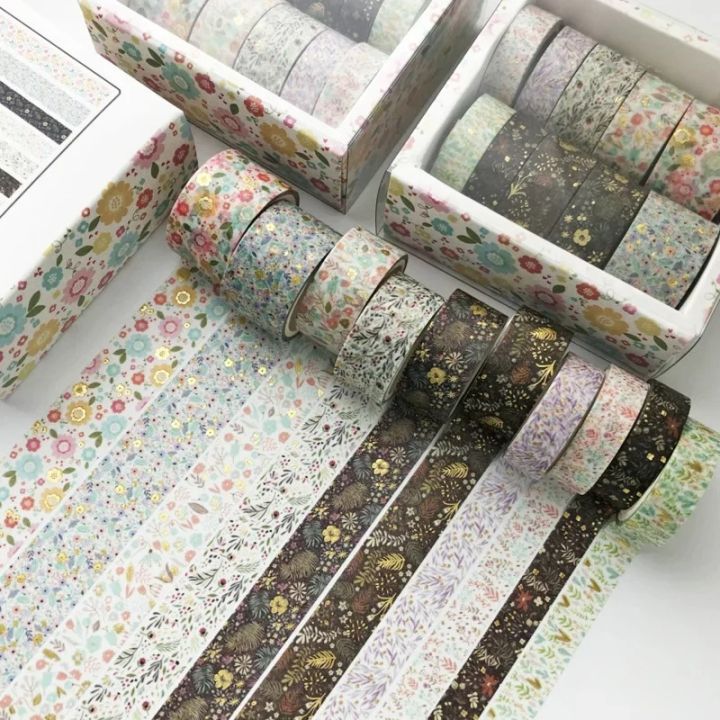 10%20Pcs/set%20Kawaii%20Various%20Options%20Adhesive%20Tape%20Masking%20Washi%20Tape%20Diy%20Scrapbooking%20Sticker%20Label%20Japanese%20Stationery%20-%20Image%206