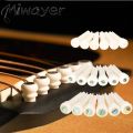 Miwayer 6pcs Guitar Bone Bridge Pins Bovine bone String Nails for 6 & 12 String Acoustic Guitar  Fixed String Nails. 