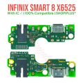 Infinix Smart 8 X6525 Charging Flex , charging circuit, mic flex , Charging board , kit , strip, jack, handfree flex | shopiplus. 