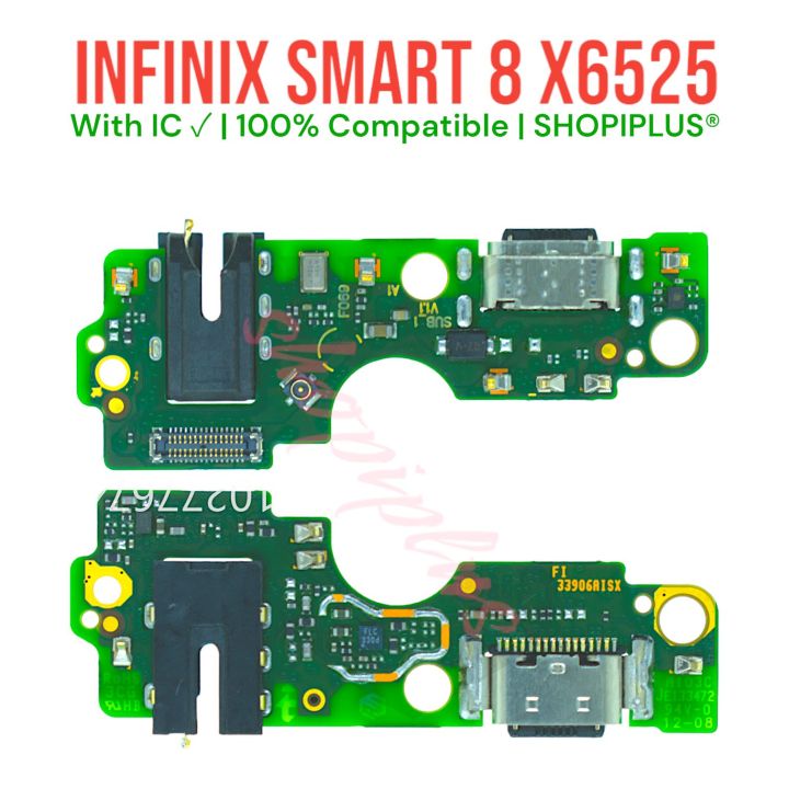 Infinix Smart 8 X6525 Charging Flex , charging circuit, mic flex , Charging board , kit , strip, jack, handfree flex | shopiplus
