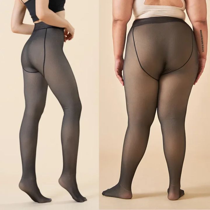 Thicken%20Polar%20Stockings%20Winter%20Warm%20Leggings%20Women'S%20Fleece%20Lined%20Tights%20Skin%20Effect%20Pantyhose%20Fake%20Translucent%20Wool%20Sock%20Pants%20-%20Image%206