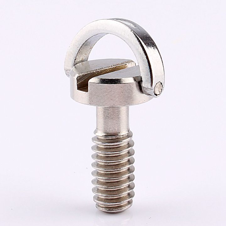 1/4" DRing Screw Stainless Steel For Camera Tripod Quick Release Plate Monopod