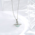 box titanium steel micro-insert planet pendant necklace for girls light luxury fashion niche jewelry.