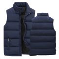 Mens Vest Jacket Warm Sleeveless Jackets Winter Waterproof Zipper Coat Autumn Stand-up Collar Casual Waistcoat Brand Clothing. 