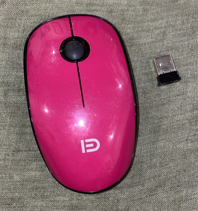 FD V8 Silent Wireless Mouse – 2.4G Ultra Slim Cordless Mouse with Nano Receiver & 1500 DPI Precision