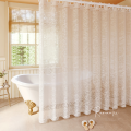 Modern Jacquard Shower Curtain, Featuring Hollow Relief Embroidery of Moonlit Branches, Made from High-Quality Thickened Fabric. 