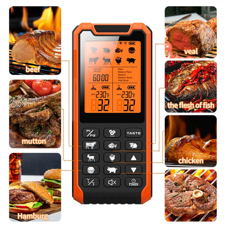 Meat%20thermometer,%20accurately%20measures%20the%20temperature%20of%20grilled%20meat,%20wifi%20mobile%20phone%20connection,%20multi-language%20switchable,%20-%20Image%202