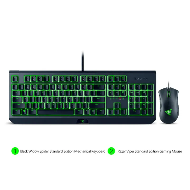 Razer%20Black%20Widow%20Mechanical%20Keyboard%20Viper%20Gaming%20Mouse%20Green%20Backlit%20Computer%20E-Sports%20Set%20Warcraft%20-%20Image%206