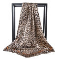 90*90cm Hair Scarf Women Fashion Designer Beautiful Flowers Foulard Soft Satin Shawl Kerchief Square Silk Scarfs Neck Headscarf.