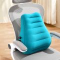 Ergonomic Inflatable Lumbar Support Pillow, Press Type Cushion, Enhances Back Comfort During Long-distance Flights. 