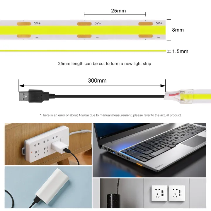 DC%205V%20USB%20COB%20LED%20Strip%20Red%20Ice%20Blue%20Green%20Pink%20Yellow%20Warm%20White%20Light%20320LEDs/m%20Flexible%20Tape%20TV%20Backlights%20Home%20Decor%200.5m-5m%20-%20Image%205