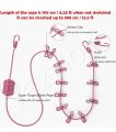 Cloth Drying Rope with Hooks Elastic Cloth Hanging Rope for Cloth Drying with 12 Clips Cloth Rope for Drying Clothes for Travel Home Outdoor Kapde Sukhane ki Rassi Wire - Multicolor. 