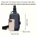Stylish Men's Sling Bag - Durable Oxford Fabric, Crossbody Chest Pack with Phone Pocket, Zip Closure for Daily Commute.