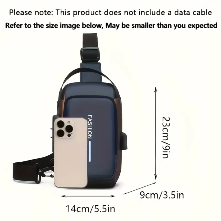 Stylish%20Men's%20Sling%20Bag%20-%20Durable%20Oxford%20Fabric,%20Crossbody%20Chest%20Pack%20with%20Phone%20Pocket,%20Zip%20Closure%20for%20Daily%20Commute%20-%20Image%204