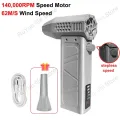 CAER 140,000RPM Air Blower Turbo Jet Fan Electric Power Display Handheld Mini Dust Cleaner High Speed Duster Gun Cleaning Tool. 