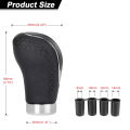 5/6 Speed Gear Shift Knob Manual Transmission Universal Car PU Leather Extended Gear Shifter Gear Head Gear Stick Shift Knob.